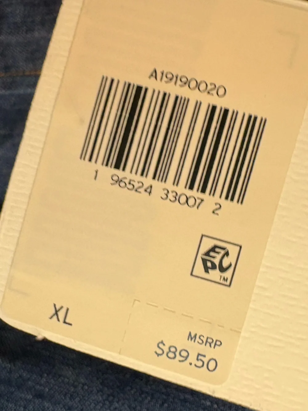 Levi’s NWT Size XL Relaxed Fit Dark Wash Western Shirt - Picture 5 of 7
